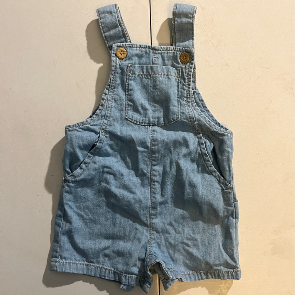 Kids Light Blue Denim Overalls